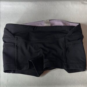 Ivivva Black Athletic Shorts with Elastic Waistband